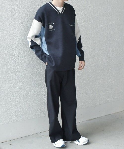 SHIPS / シップス ニット・セーター | SHIPS any: 〈手洗い可能〉ダブルジャガード ゲームシャツ ニット◇ | 詳細21