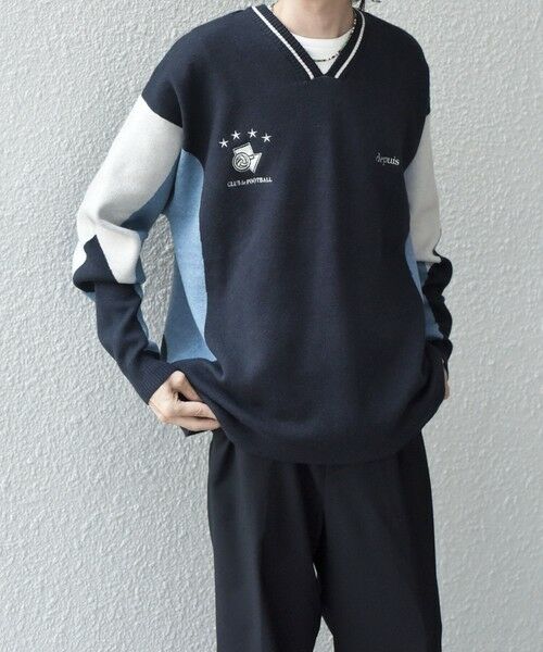 SHIPS / シップス ニット・セーター | SHIPS any: 〈手洗い可能〉ダブルジャガード ゲームシャツ ニット◇ | 詳細23