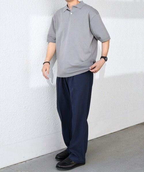 SHIPS / シップス ポロシャツ | SHIPS any:〈接触冷感〉ハイゲージ リネンミックス サマー ニット ポロシャツ 25SS◇ | 詳細1