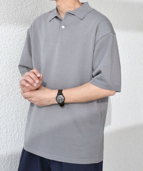 SHIPS / シップス ポロシャツ | SHIPS any:〈接触冷感〉ハイゲージ リネンミックス サマー ニット ポロシャツ 25SS◇ | 詳細4