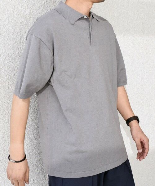 SHIPS / シップス ポロシャツ | SHIPS any:〈接触冷感〉ハイゲージ リネンミックス サマー ニット ポロシャツ 25SS◇ | 詳細5