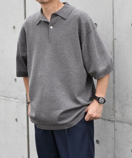 SHIPS / シップス ポロシャツ | SHIPS any:〈接触冷感〉ハイゲージ リネンミックス サマー ニット ポロシャツ 25SS◇ | 詳細15