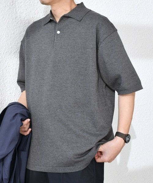 SHIPS / シップス ポロシャツ | SHIPS any:〈接触冷感〉ハイゲージ リネンミックス サマー ニット ポロシャツ 25SS◇ | 詳細22