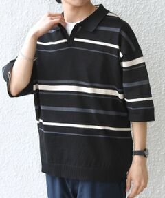 SHIPS / シップス ポロシャツ | SHIPS any:〈手洗い可能〉リネンミックス ハイゲージ ニット スキッパー ポロシャツ◆