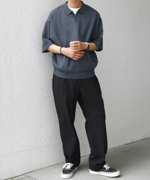 SHIPS / シップス ポロシャツ | SHIPS any:〈手洗い可能〉リネンミックス ハイゲージ ニット スキッパー ポロシャツ◇ | 詳細12