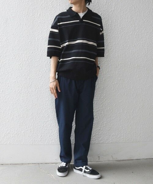 SHIPS / シップス ポロシャツ | SHIPS any:〈手洗い可能〉リネンミックス ハイゲージ ニット スキッパー ポロシャツ◆ | 詳細19