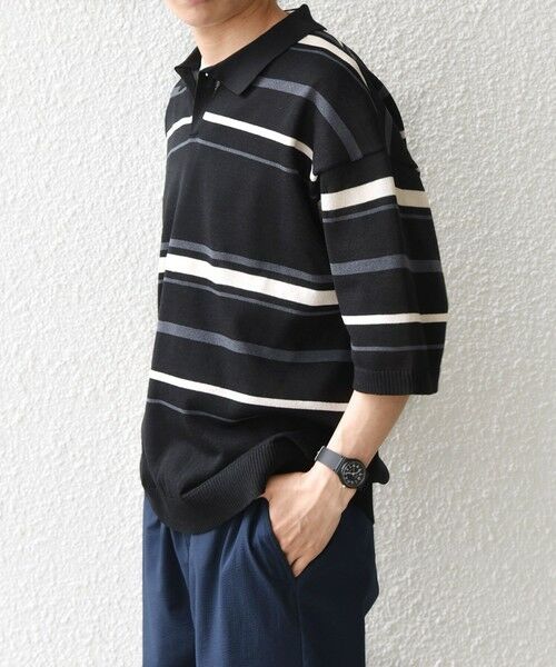 SHIPS / シップス ポロシャツ | SHIPS any:〈手洗い可能〉リネンミックス ハイゲージ ニット スキッパー ポロシャツ◆ | 詳細21