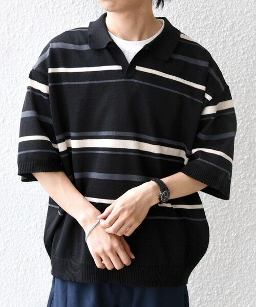 SHIPS / シップス ポロシャツ | SHIPS any:〈手洗い可能〉リネンミックス ハイゲージ ニット スキッパー ポロシャツ◆ | 詳細23