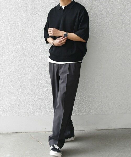 SHIPS / シップス ポロシャツ | SHIPS any:〈手洗い可能〉リネンミックス ハイゲージ ニット スキッパー ポロシャツ◇ | 詳細20