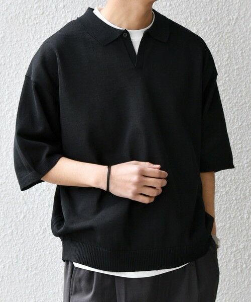 SHIPS / シップス ポロシャツ | SHIPS any:〈手洗い可能〉リネンミックス ハイゲージ ニット スキッパー ポロシャツ◇ | 詳細23