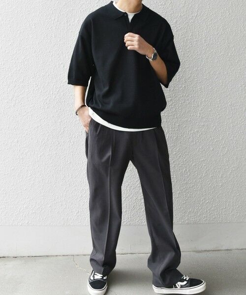 SHIPS / シップス ポロシャツ | SHIPS any:〈手洗い可能〉リネンミックス ハイゲージ ニット スキッパー ポロシャツ◆ | 詳細26