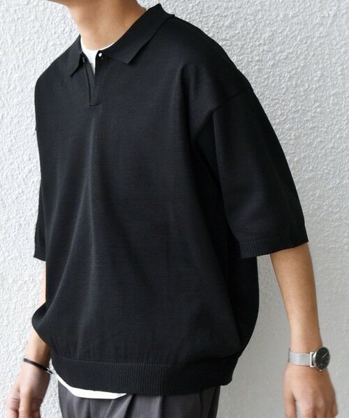 SHIPS / シップス ポロシャツ | SHIPS any:〈手洗い可能〉リネンミックス ハイゲージ ニット スキッパー ポロシャツ◆ | 詳細29