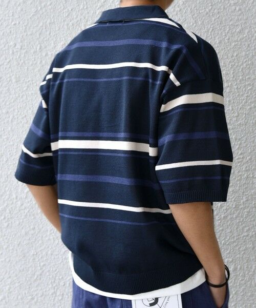 SHIPS / シップス ポロシャツ | SHIPS any:〈手洗い可能〉リネンミックス ハイゲージ ニット スキッパー ポロシャツ◇ | 詳細30
