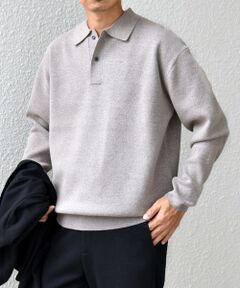 SHIPS / シップス ニット・セーター | SHIPS any:〈手洗い可能〉ハイゲージ ミラノリブ ブラッシュド リラックス ニット ポロ◇