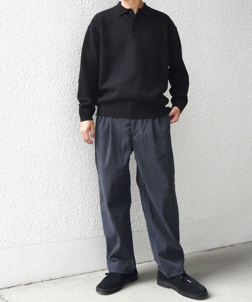 SHIPS / シップス ニット・セーター | SHIPS any:〈手洗い可能〉ハイゲージ ミラノリブ ブラッシュド リラックス ニット ポロ◇ | 詳細8