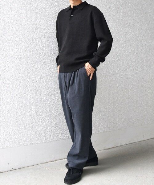 SHIPS / シップス ニット・セーター | SHIPS any:〈手洗い可能〉ハイゲージ ミラノリブ ブラッシュド リラックス ニット ポロ◇ | 詳細9