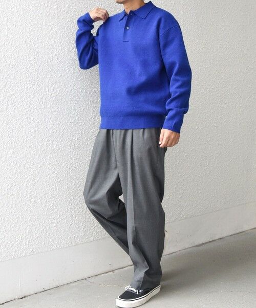 SHIPS / シップス ニット・セーター | SHIPS any:〈手洗い可能〉ハイゲージ ミラノリブ ブラッシュド リラックス ニット ポロ◇ | 詳細13