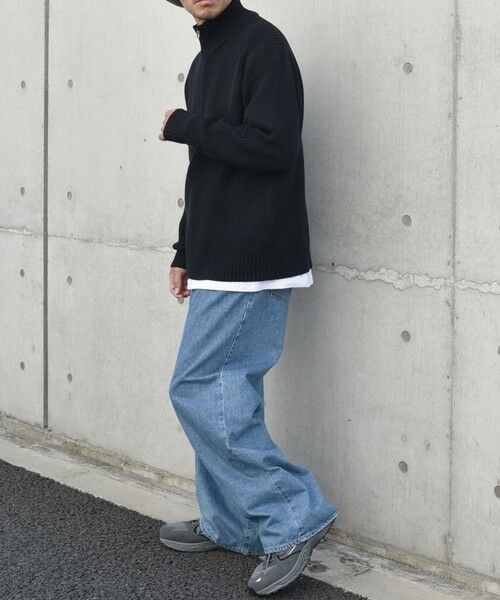 SHIPS / シップス ニット・セーター | SHIPS any:〈手洗い可能〉ハーフジップ 畦編み ドライバーズ ニット 25AW◇ | 詳細11