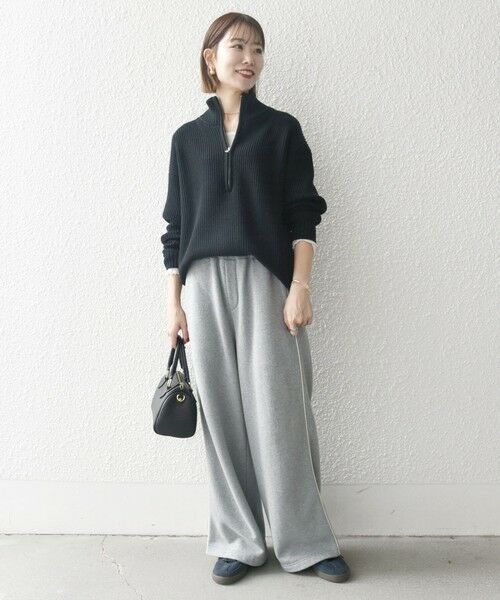 SHIPS / シップス ニット・セーター | SHIPS any:〈手洗い可能〉ハーフジップ 畦編み ドライバーズ ニット 25AW◇ | 詳細6