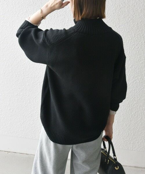 SHIPS / シップス ニット・セーター | SHIPS any:〈手洗い可能〉ハーフジップ 畦編み ドライバーズ ニット 25AW◇ | 詳細8