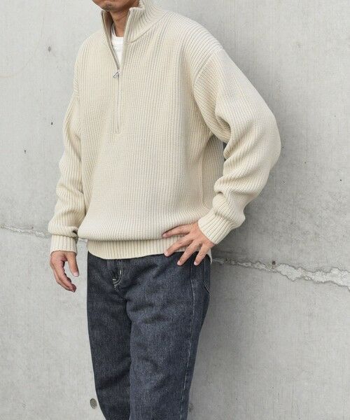 SHIPS / シップス ニット・セーター | SHIPS any:〈手洗い可能〉ハーフジップ 畦編み ドライバーズ ニット 25AW◇ | 詳細16