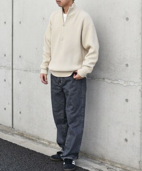 SHIPS / シップス ニット・セーター | SHIPS any:〈手洗い可能〉ハーフジップ 畦編み ドライバーズ ニット 25AW◇ | 詳細17