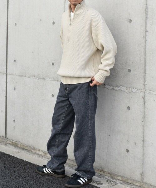 SHIPS / シップス ニット・セーター | SHIPS any:〈手洗い可能〉ハーフジップ 畦編み ドライバーズ ニット 25AW◇ | 詳細18