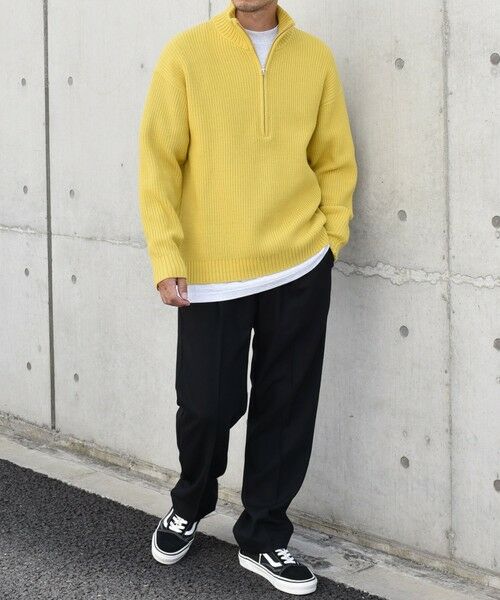 SHIPS / シップス ニット・セーター | SHIPS any:〈手洗い可能〉ハーフジップ 畦編み ドライバーズ ニット 25AW◇ | 詳細22