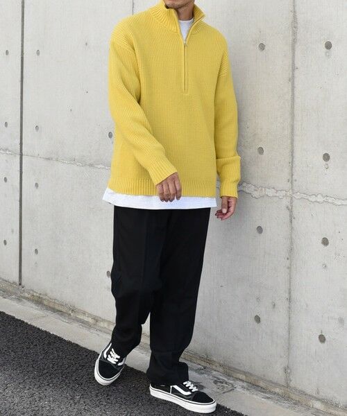 SHIPS / シップス ニット・セーター | SHIPS any:〈手洗い可能〉ハーフジップ 畦編み ドライバーズ ニット 25AW◇ | 詳細23