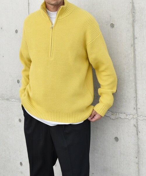 SHIPS / シップス ニット・セーター | SHIPS any:〈手洗い可能〉ハーフジップ 畦編み ドライバーズ ニット 25AW◇ | 詳細26