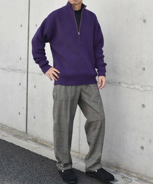 SHIPS / シップス ニット・セーター | SHIPS any:〈手洗い可能〉ハーフジップ 畦編み ドライバーズ ニット 25AW◇ | 詳細28