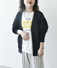 SHIPS / シップス カーディガン・ボレロ | SHIPS any: 〈洗濯機可能〉シアー ニット Vネック ボタン カーディガン◇