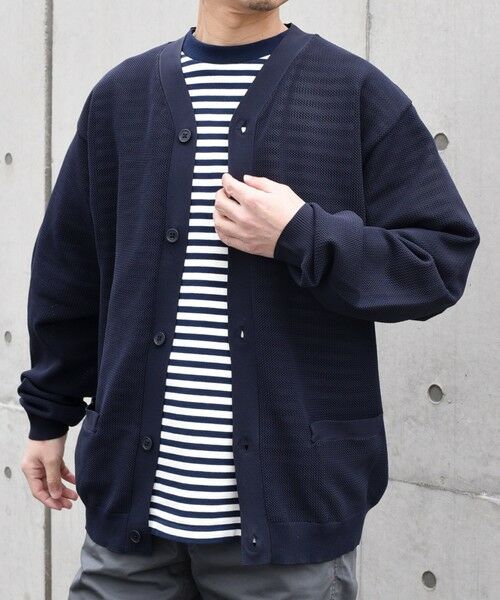 SHIPS / シップス カーディガン・ボレロ | SHIPS any: 〈手洗い可能・軽量〉 シャロー Vネック スポンディッシュ カーディガン◇ | 詳細7