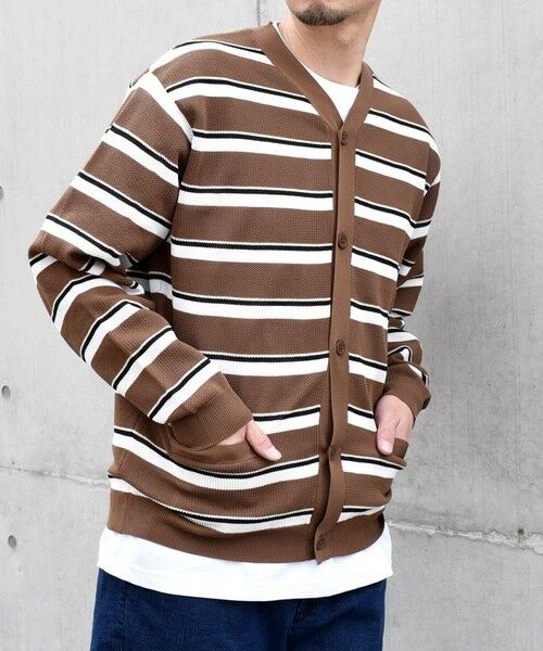 SHIPS / シップス カーディガン・ボレロ | SHIPS any: 〈手洗い可能・軽量〉 シャロー Vネック スポンディッシュ カーディガン◇ | 詳細3