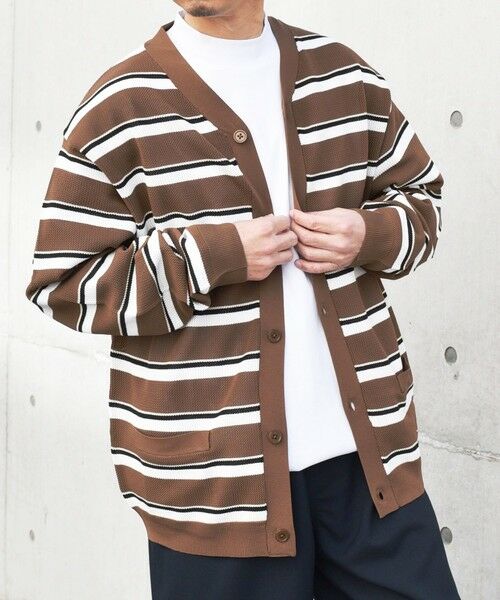 SHIPS / シップス カーディガン・ボレロ | SHIPS any: 〈手洗い可能・軽量〉 シャロー Vネック スポンディッシュ カーディガン◇ | 詳細5