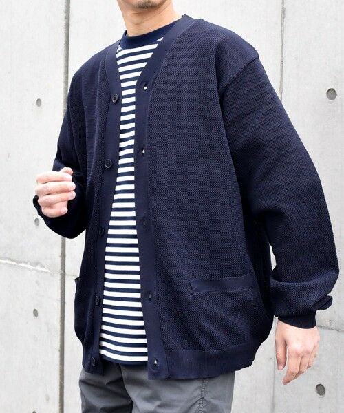 SHIPS / シップス カーディガン・ボレロ | SHIPS any: 〈手洗い可能・軽量〉 シャロー Vネック スポンディッシュ カーディガン◇ | 詳細24