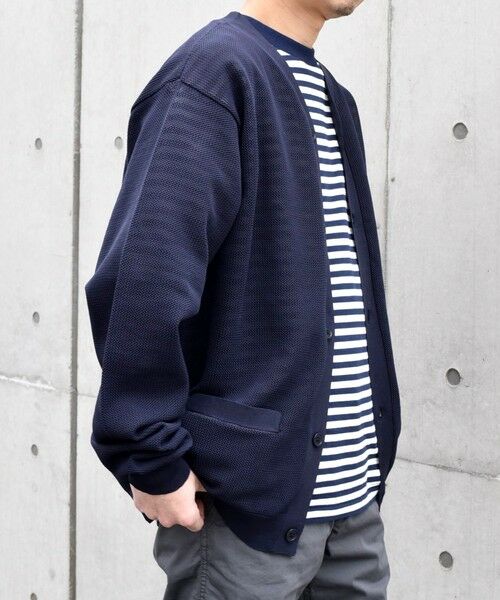 SHIPS / シップス カーディガン・ボレロ | SHIPS any: 〈手洗い可能・軽量〉 シャロー Vネック スポンディッシュ カーディガン◇ | 詳細25