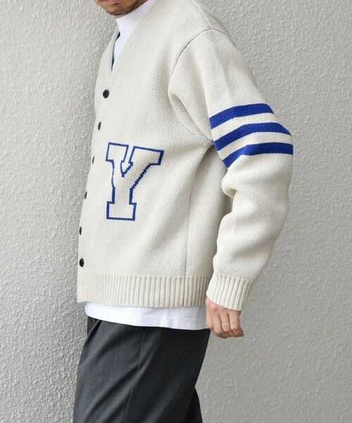 SHIPS / シップス カーディガン・ボレロ | 【SHIPS any別注】sports wear:〈手洗い可能〉レタード ニット カーディガン◇(ナチュラル)