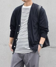 SHIPS / シップス カーディガン・ボレロ | SHIPS any:〈手洗い可能〉ハイゲージ リネンミックス サマーニット カーディガン 25SS◇