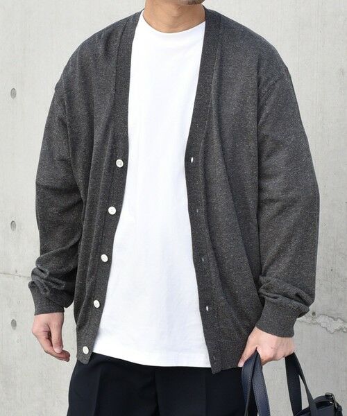 SHIPS / シップス カーディガン・ボレロ | SHIPS any:〈手洗い可能〉ハイゲージ リネンミックス サマーニット カーディガン 25SS◇ | 詳細3