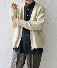 SHIPS / シップス カーディガン・ボレロ | SHIPS any:〈手洗い可能〉畦編み ドライバーズ Vネック ショート ジップ カーディガン◇