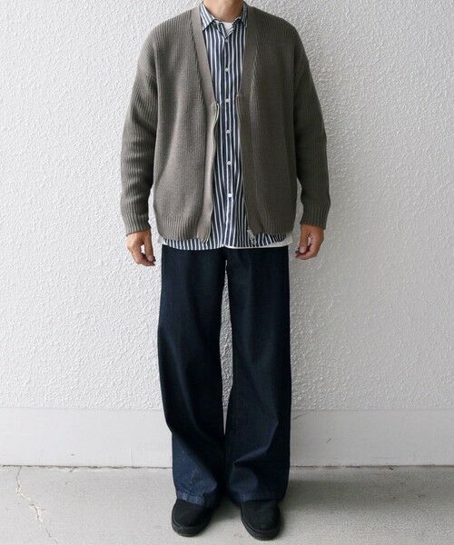 SHIPS / シップス カーディガン・ボレロ | SHIPS any:〈手洗い可能〉畦編み ドライバーズ Vネック ショート ジップ カーディガン◇ | 詳細1