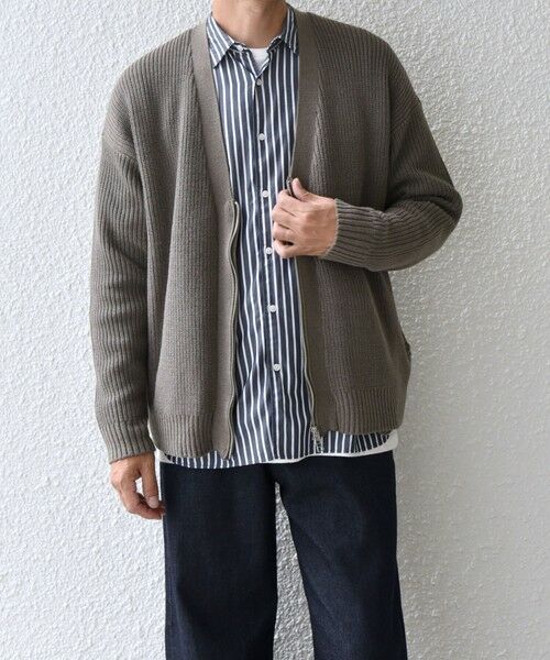 SHIPS / シップス カーディガン・ボレロ | SHIPS any:〈手洗い可能〉畦編み ドライバーズ Vネック ショート ジップ カーディガン◇ | 詳細3