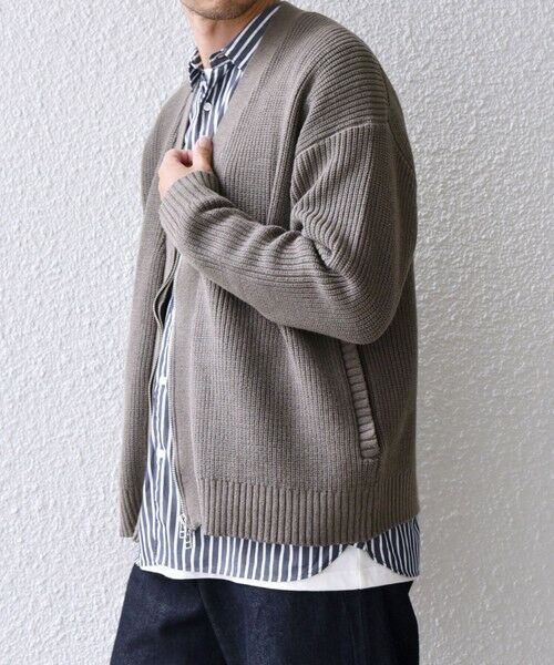 SHIPS / シップス カーディガン・ボレロ | SHIPS any:〈手洗い可能〉畦編み ドライバーズ Vネック ショート ジップ カーディガン◇ | 詳細4