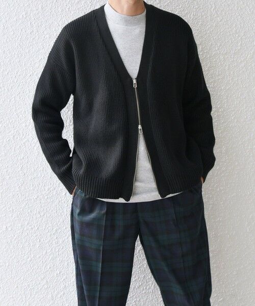 SHIPS / シップス カーディガン・ボレロ | SHIPS any:〈手洗い可能〉畦編み ドライバーズ Vネック ショート ジップ カーディガン◇ | 詳細12