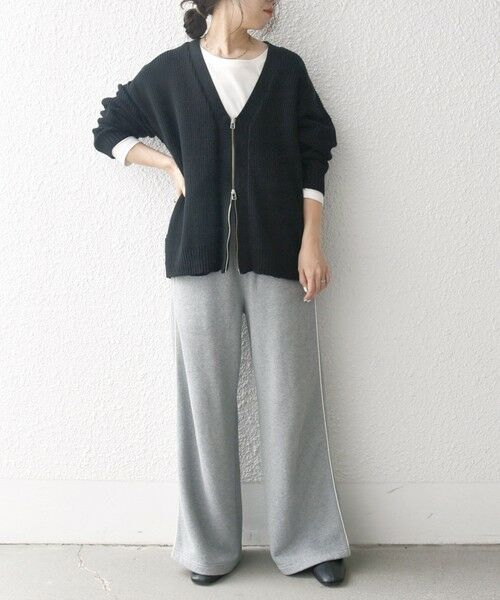 SHIPS / シップス カーディガン・ボレロ | SHIPS any:〈手洗い可能〉畦編み ドライバーズ Vネック ショート ジップ カーディガン◇ | 詳細8