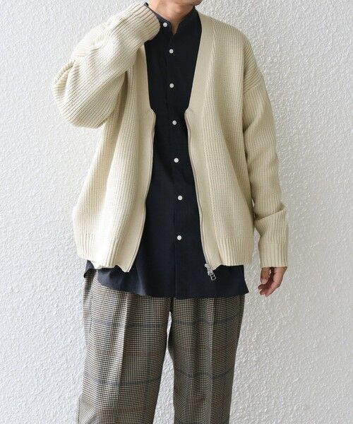 SHIPS / シップス カーディガン・ボレロ | SHIPS any:〈手洗い可能〉畦編み ドライバーズ Vネック ショート ジップ カーディガン◇ | 詳細19