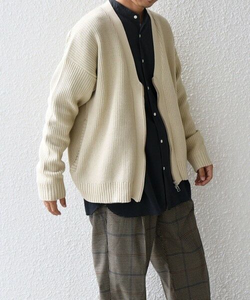 SHIPS / シップス カーディガン・ボレロ | SHIPS any:〈手洗い可能〉畦編み ドライバーズ Vネック ショート ジップ カーディガン◇ | 詳細21