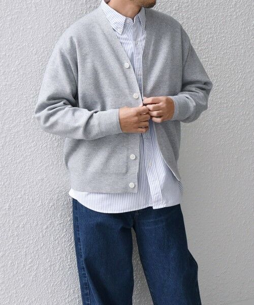 SHIPS / シップス カーディガン・ボレロ | SHIPS any: 〈手洗い可能〉 ハーフミラノリブ Vネック ニット カーディガン◇(グレー)