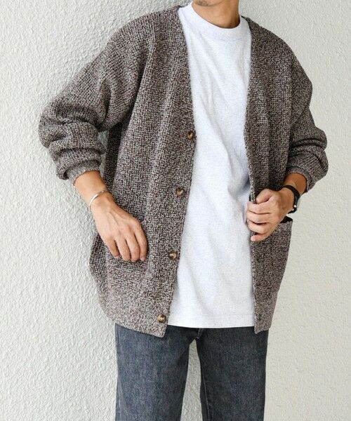 SHIPS / シップス カーディガン・ボレロ | SHIPS any: 〈手洗い可能〉メランジ カラー ミックス リラックス カーディガン◇ | 詳細3